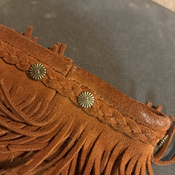 Minnetonka Fringe Brown Boot Moccasins - Picture 5 of 5